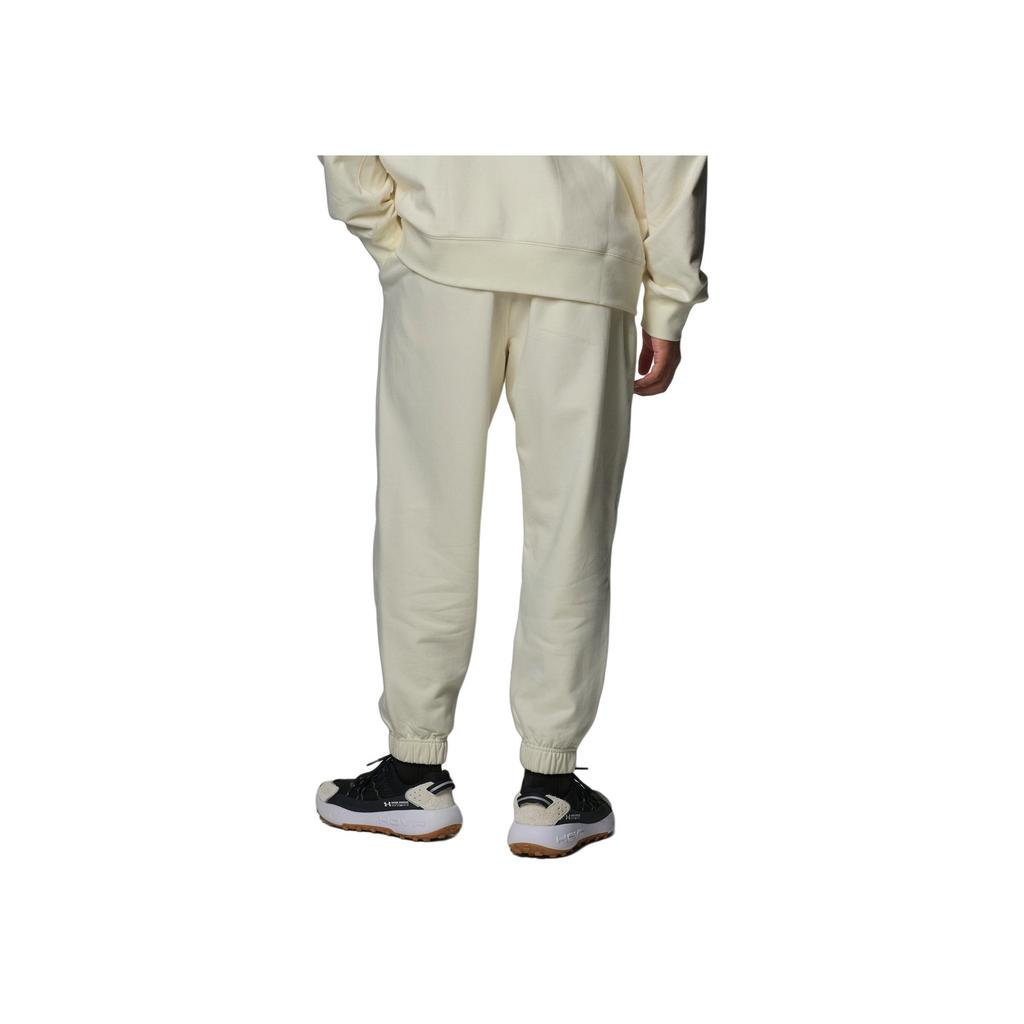 Under Armour Solid Color Casual Training Mid-Rise Knitted Sports Pants Men Pants Beige 1387977-273