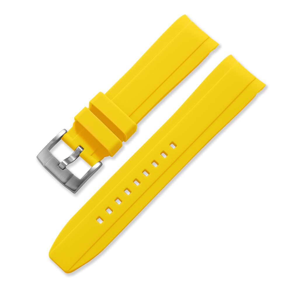 Silicone Soft Strap for Rolex for Omega Moonswatch Curved End Rubber Bracelet 20mm 22mm Men Women Sport Replacement Watch Band