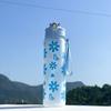 Durable 800ML Water Bottle Bow Flower Printed Leak Proof Straw Cup Large Capacity Plastic Water Cup Travel