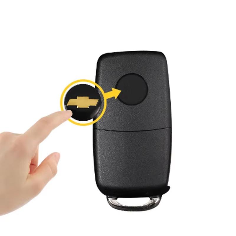 5/10Pcs Car Remote Key Logo GRYHAW23 Metal Emblem Stickers For Chevrolet Cruze Malibu Colorado Suburban Equinox Blazer Trax Spark Bolt SS