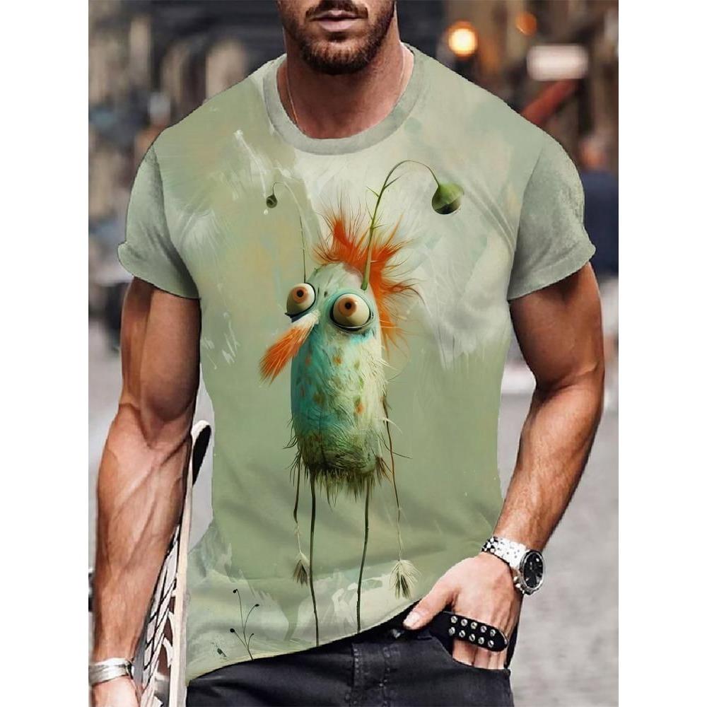 3D funny and fun short sleeved T-shirt