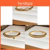 Modern 18k Gold Plated Zircon Jewelry Bracelet With Geometric Round Design For Elegant Women