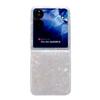 KEYSION Luxury Diamond Glossy Shell Pattern Case for Xiaomi Mix Flip Hard PC Women's Shockproof Phone Cover for Xiaomi Mix Flip