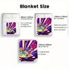 Gaming Adventure Characters 2D Flat Pattern Flannel Blanket High Quality All Seasons Warmth and Comfort Perfect for Christmas Gifts.