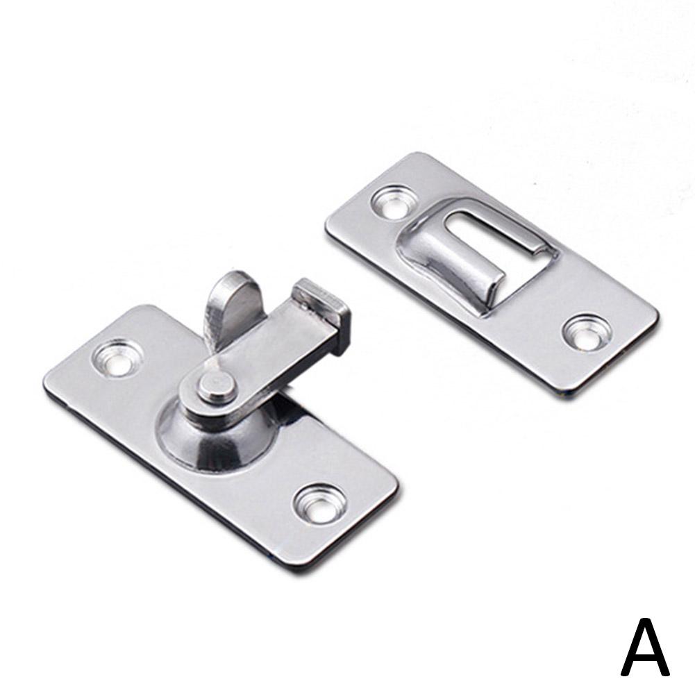 Door Lock Guard Latch Bolt 90 Degree Steel Toggle Latch Sliding Barn Door Lock Wine Cabinet Closet Right Angle Lock Hardware