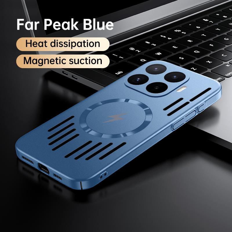 Luxury Ultra Thin Ice Feel Heat Dissipation Phone Case For Xiaomi Mi 17T 15T Pro For MagSafe Magnetic Wireless Charging Cover