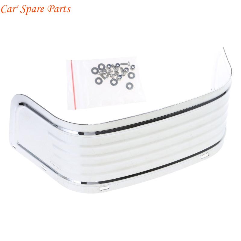 

Y4UA Skirt Trim Cover for FLSTC FLST Replacement Front Ribbed Trim серебряный