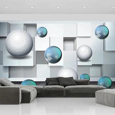 Behang 3d Stereo Kristallen Bol Abstracte Muurschildering Poster Woonkamer Tv Sofa Slaapkamer Huisdecoratie Fresco
