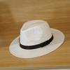 Panama Woven Straw Sun Hat  Jazz  Hat Men'S And Women'S  Sun Shading Beach Hat Sun Protection Hat  Sombrero Hombre