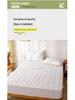 Four Seasons Quilted Raw Cotton Soybean Mattress Protector: Machine-Washable, Dustproof, Fully Enclosed Cover