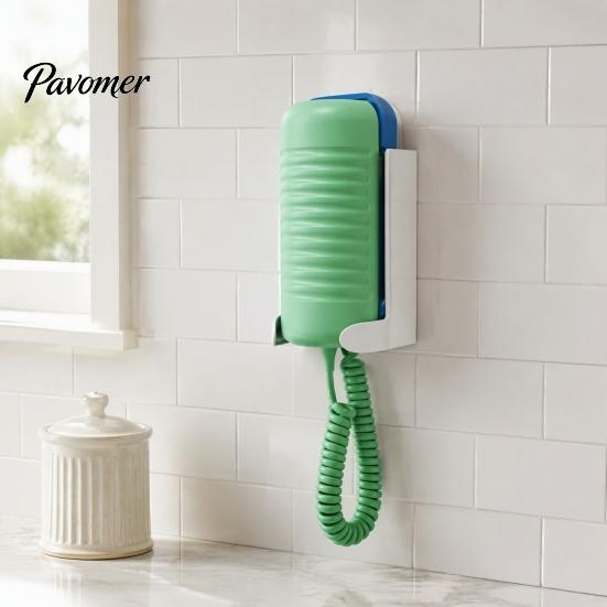 Kids Room Storage Wall-Mounted Landline Phone Holder, Retro String Stand, Wall Mount Holder Space Saving Plastic Organizer for Bedroom And Playroom