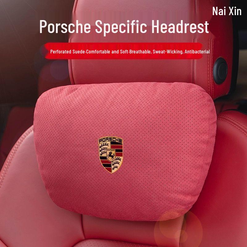 Almohada de apoyo para el cuello y la zona lumbar del reposacabezas del Porsche Macan/Cayenne: Compatible con 718, Panamera, 911