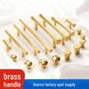Handmade Brass Hammered Texture Pull Handle for Wardrobes, Cabinets, and Bedside Tables