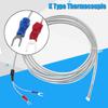 Termopar Tipo K PTFE 2 Hilos Impermeable Resistencia a la Corrosión