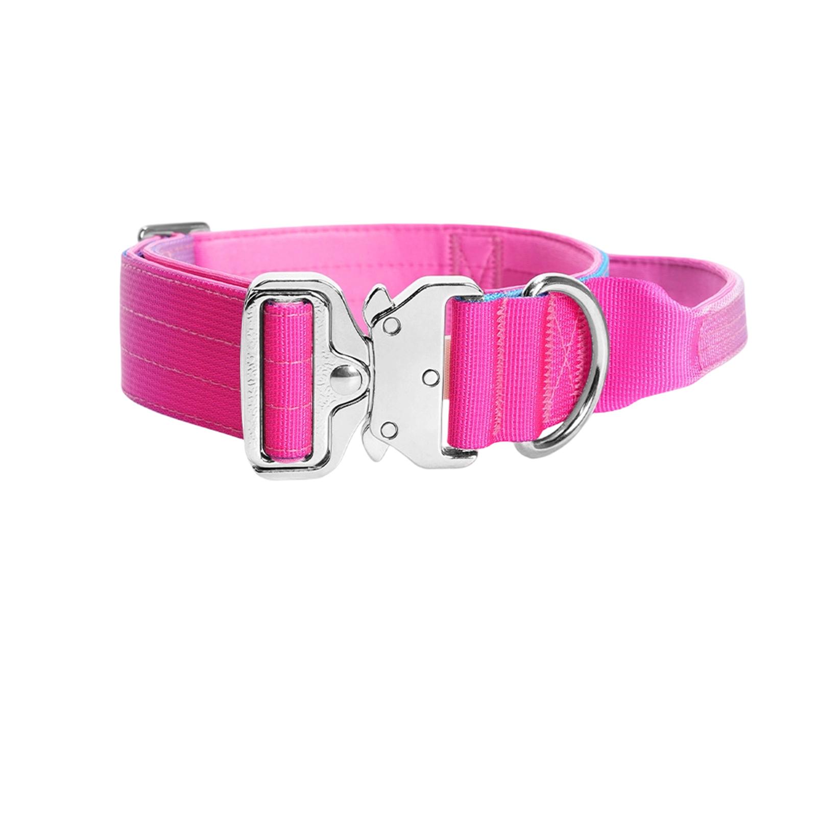 

Gradual Explosion Proof Dog Control Tactic Adjustable Grip For Pet Collar XL рожевий