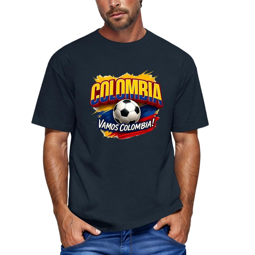 Men's Casual Short Sleeve Crew Neck T-Shirt Soccer Graphic Print Top Lightweight Comfortable Fit