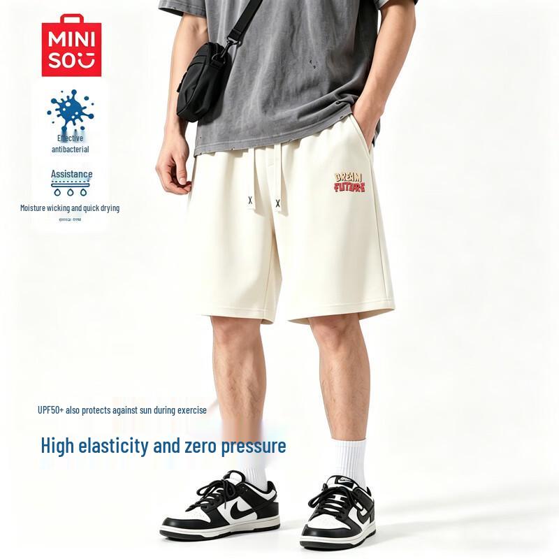 MINISO Men s Summer Casual Loose Mid-Length Shorts M