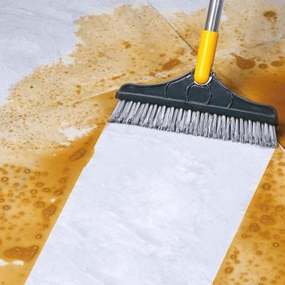 2 In 1 Long Handle Scrubber Floor Brush Bathroom Scrub Brush with Adjustable Detachable Stiff Bristles for Tile Cleaning