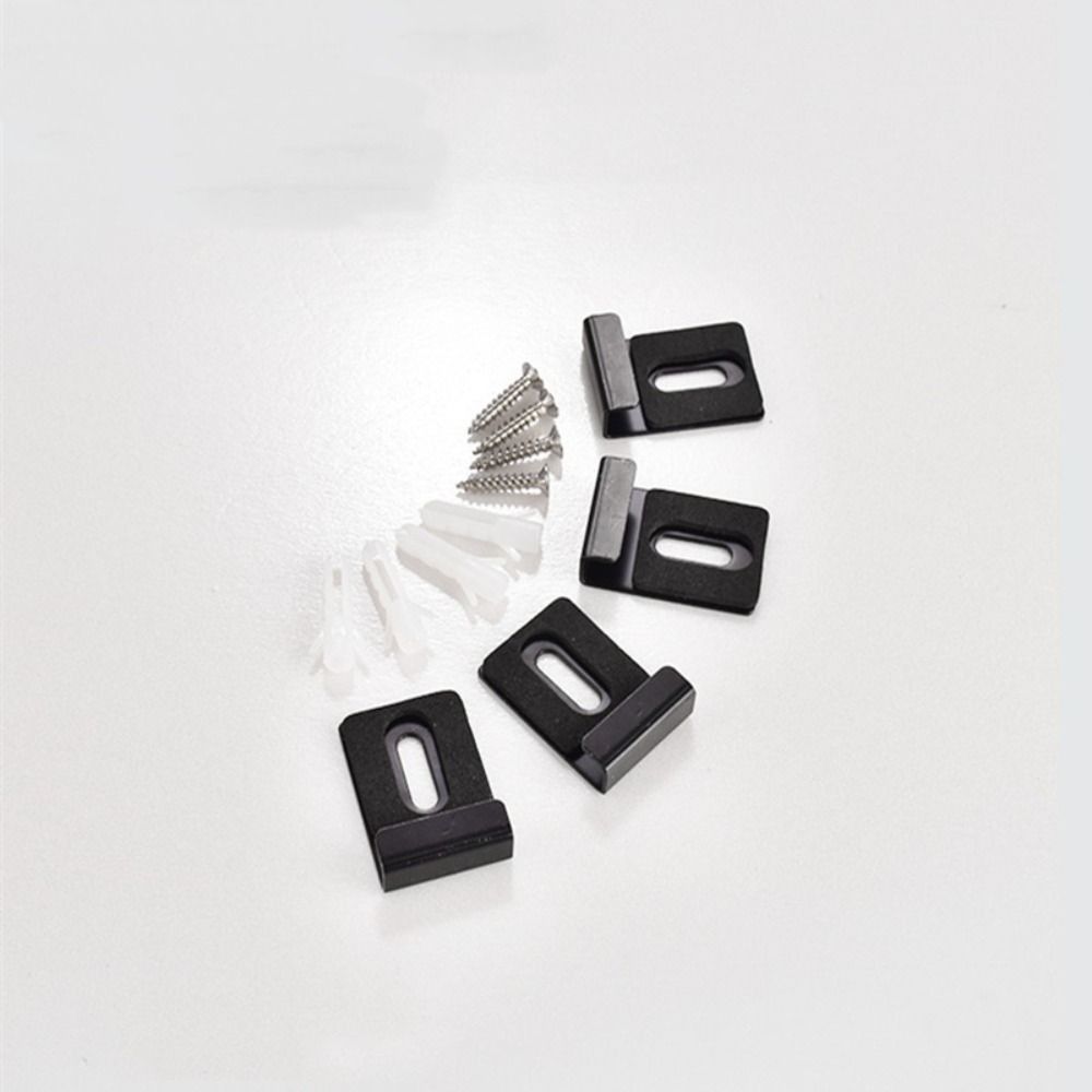 4/8 Pcs Iron Mirror Clip Square Display Wall Hanger  Wall Mounting Frameless Mirror
