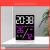 Modern Minimalist Digital Alarm Clock With Temperature And Humidity Display For Home Use