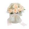 Künstliche Seidenblumen Brautstrauß Exquisiter Weißer Rosenstrauß Braut Accessoires