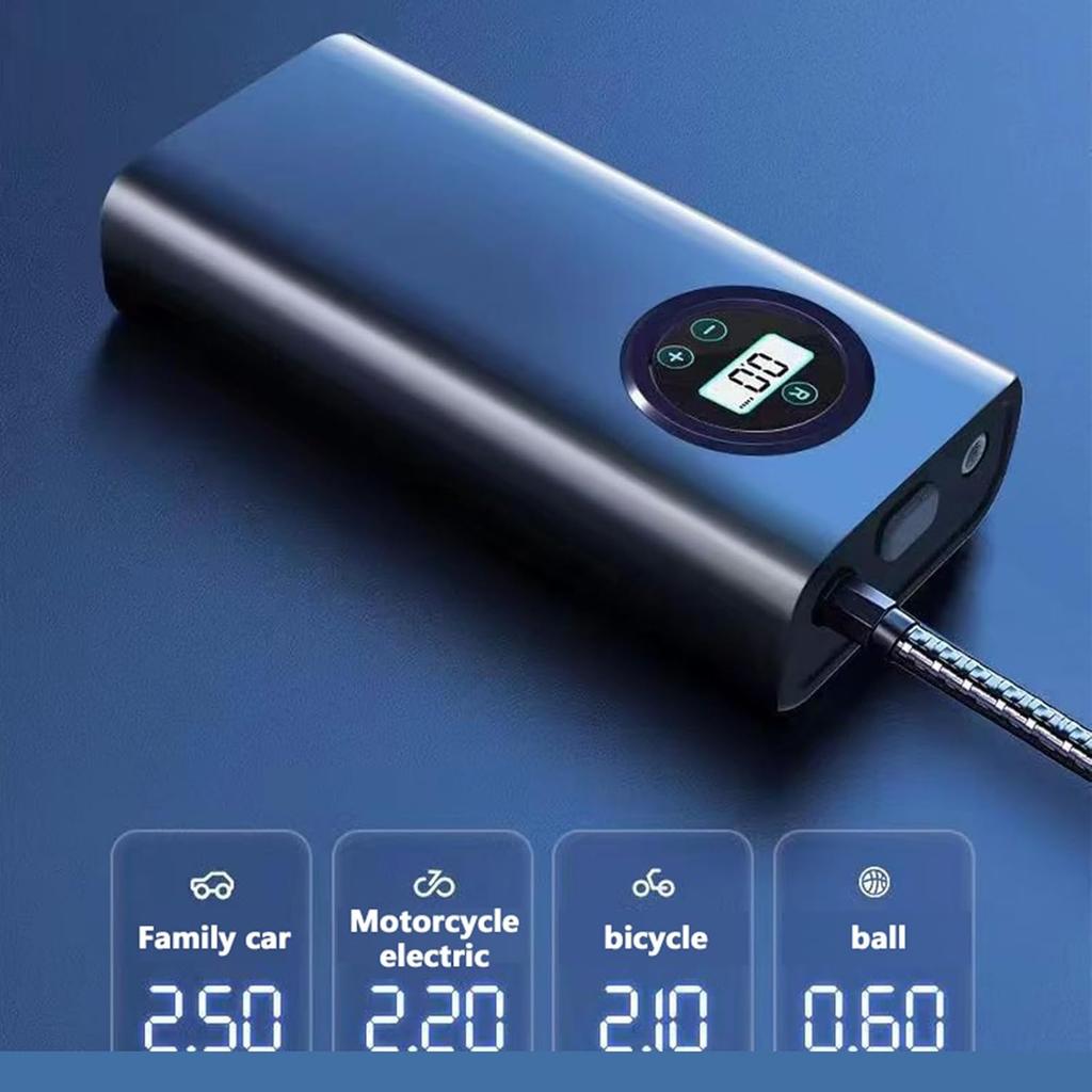 150 PSI Tire Inflator Portable Air Compressor - Air Pump for Car Tires with Tire Pressure Gauge - One Click Smart Pump Tire Inflator for Car,