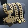 Amazon hot-selling hip-hop fashion new Hustla Money pendant necklace necklace European and American cross-border trendy brand jewelry