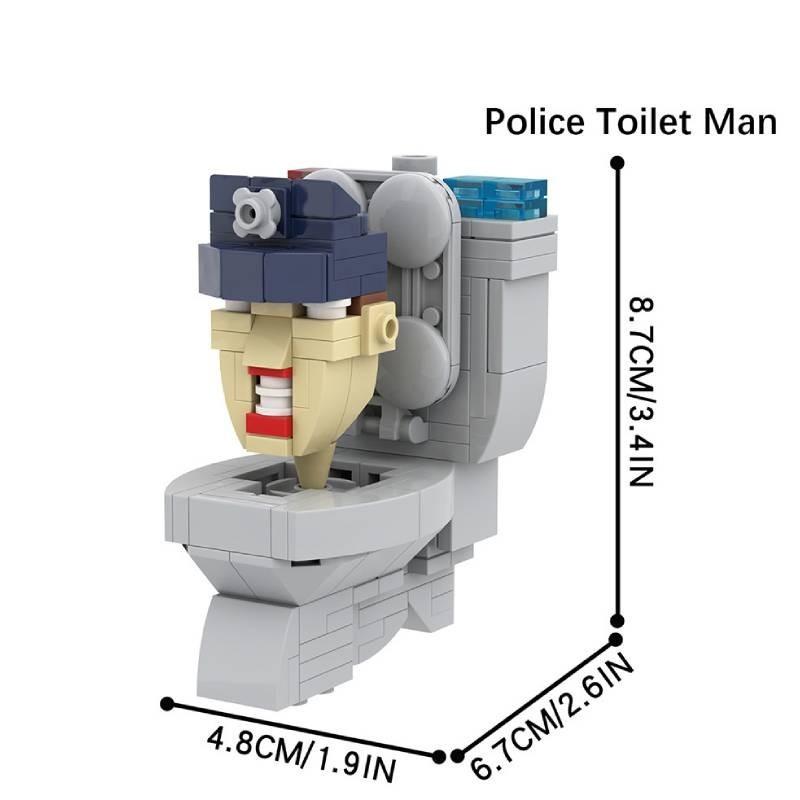 Mocskibidi Toilet Building Blocks Set For Creative Kids With 100 To 500 Colorful Pieces