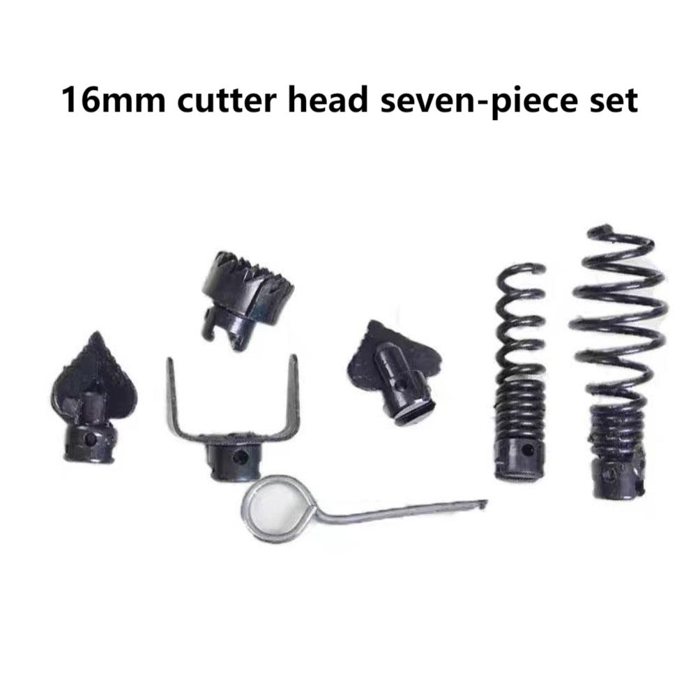 

7pcs Drain Cleaner Set Rust-Resistant Drain Cleaner Combination Cutter Head Set For Homes Kitchens Bathrooms Clogs