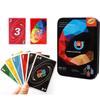 Game Cod Uno Black Board Game Cards Pvc Plastic Family Party Casual Gifts Prop