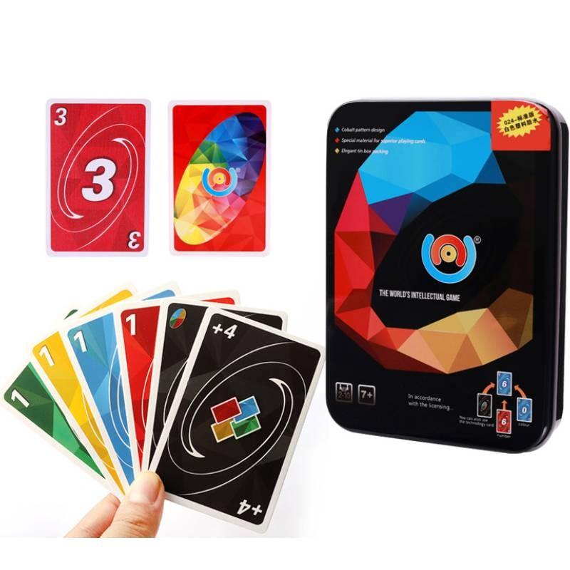 Game Cod Uno Black Board Game Cards Pvc Plastic Family Party Casual Gifts Prop