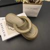 Fashion Summer Slippers for Women 2024 New Fashion Flip-flops Women Shoes Thick Sole Clip Toe Beach Shoes for Women Zapatos De Mujer