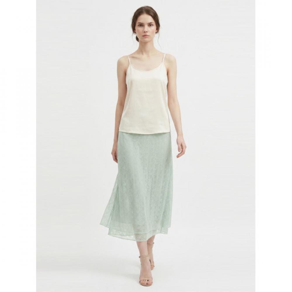 Shop Women Banding Plareace Daily Span Long Skirt Mint Stj Wsk 21343