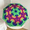 1pc Psychedelic Mandala Automatic Open/Close Umbrella, Formal Events - Ideal Gift for Family or Friends, Outdoor Accessory yy251211247
