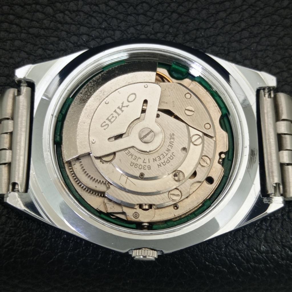 JAPAN VINTAGE REFURBISHED SEIKO 5 AUTOMATIC 6309A MENS WHITE WATCH a442569-1