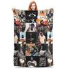 Rod Wave Hip Hop Rapper Flannel Blanket Singer Music Creative Throw Blankets Home Hotel Sofa 125*100cm Quilt Lightweight Thin