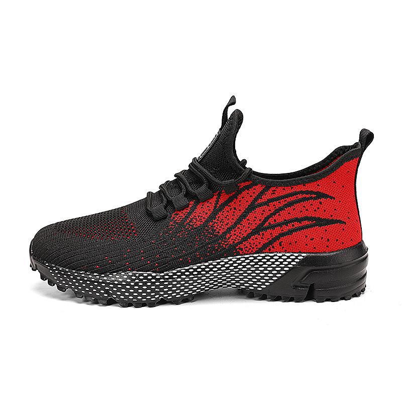 Large size sports shoes men's new running shoes breathable casual shoes fashion lace-up