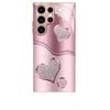 Curved Double Heart-shaped Glass Phone Case Suitable for Samsung GalaxyS26 S25 S24 S23 S22 S20FE Ultra Plus Anti Fall Back Cover
