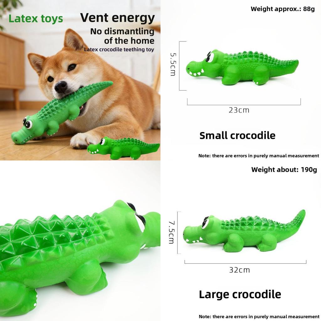 Latex Dog Sound Toy With Chew Resistant Crocodile Design For Active Pets