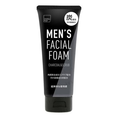 Matsukiyo - Men's Facial Foam Charcoal & Scrub