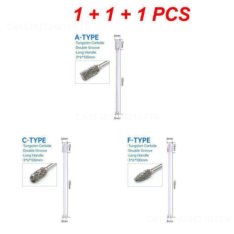 1~4 STÜCKE Hartmetall Präzise Scharf Hartmetall Rotationsfeile Rotationsfeile Hochleistungs-Spielverändernde Metallpolitur