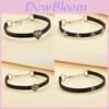 Geometrische Retro Leren Choker Ketting Met Hart En Kruis Hangers Voor Vrouwen En Mannen