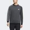 Adidas Sweatshirts Men's Black Crew Neck Moderate Regular HY0965