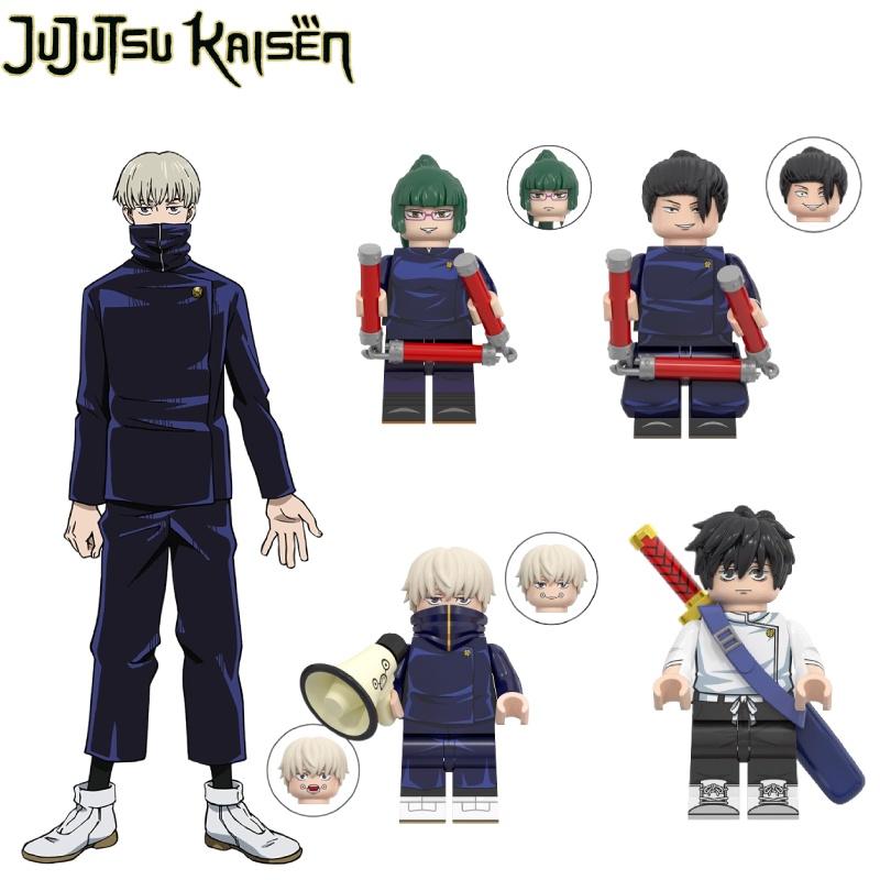 Wm6140 Serie Cartoni Animati Jujutsu Kaisen Zenin Maki Inumaki Puzzle per Bambini Blocchi da Costruzione Confezione)
