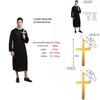 Captivating Priest Costume Robe With Classic Godfather Style For Memorable Halloween Celebrations