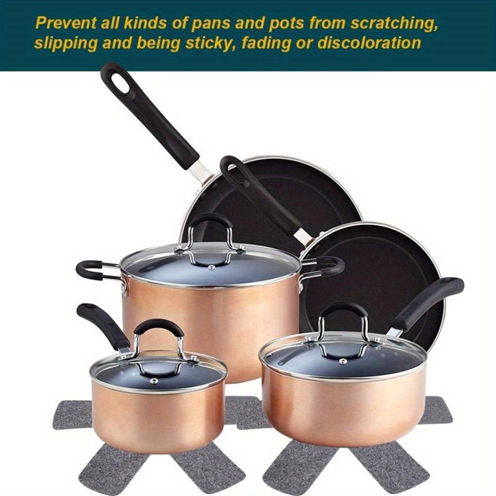 12 Pack of Pot Protectors: 3 Sizes for Perfect Stacking of Pots, Pans, Bowls, Skillets, Glassware, Bakeware, Cookware and More