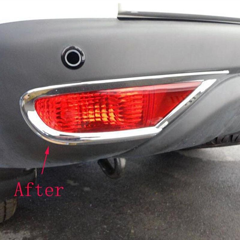 for Mitsubishi Pajero Sport 2010 2014 Rear Tail Fog Light Lamp Cover Trim Car Styling ABS Chrome Auto Accessories 2 pcs