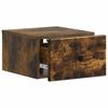 Wall Mounted Nightstand Smoked Oak 34.5 x 33 x 20 cm