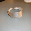 Multi Layer Lines Metal Wide Opening Bangle Exaggerated Opening Irregular Wide Bracelet Greek Style Jewelry Accessories