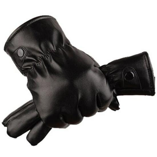 

Men s Winter Warm Leather Motorcycle Gloves - Cold-Proof, Waterproof, Touch Screen, Plus Velvet One Size